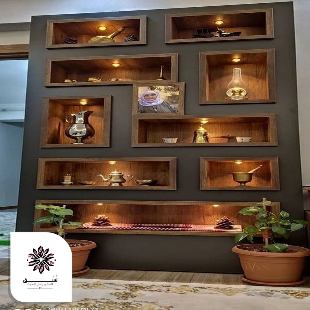 ارفف خشبية للحائط الظهران